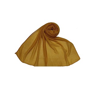 Ribbed Cotton Hijab - Yellow